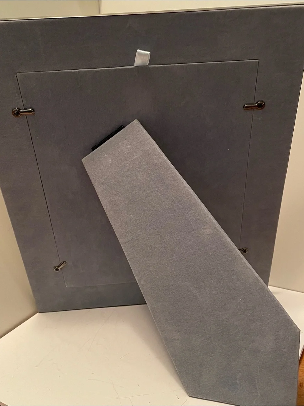 Vintage Gunmetal Gray Tabletop Photo Frame Holds‎ 8x10 Photo